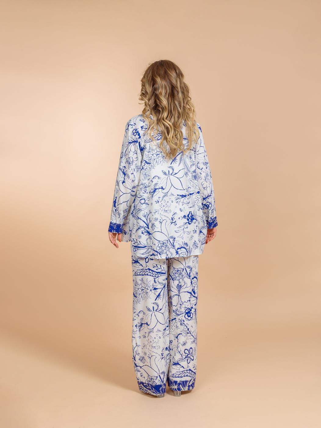 Брючный костюм (вискоза,лен)