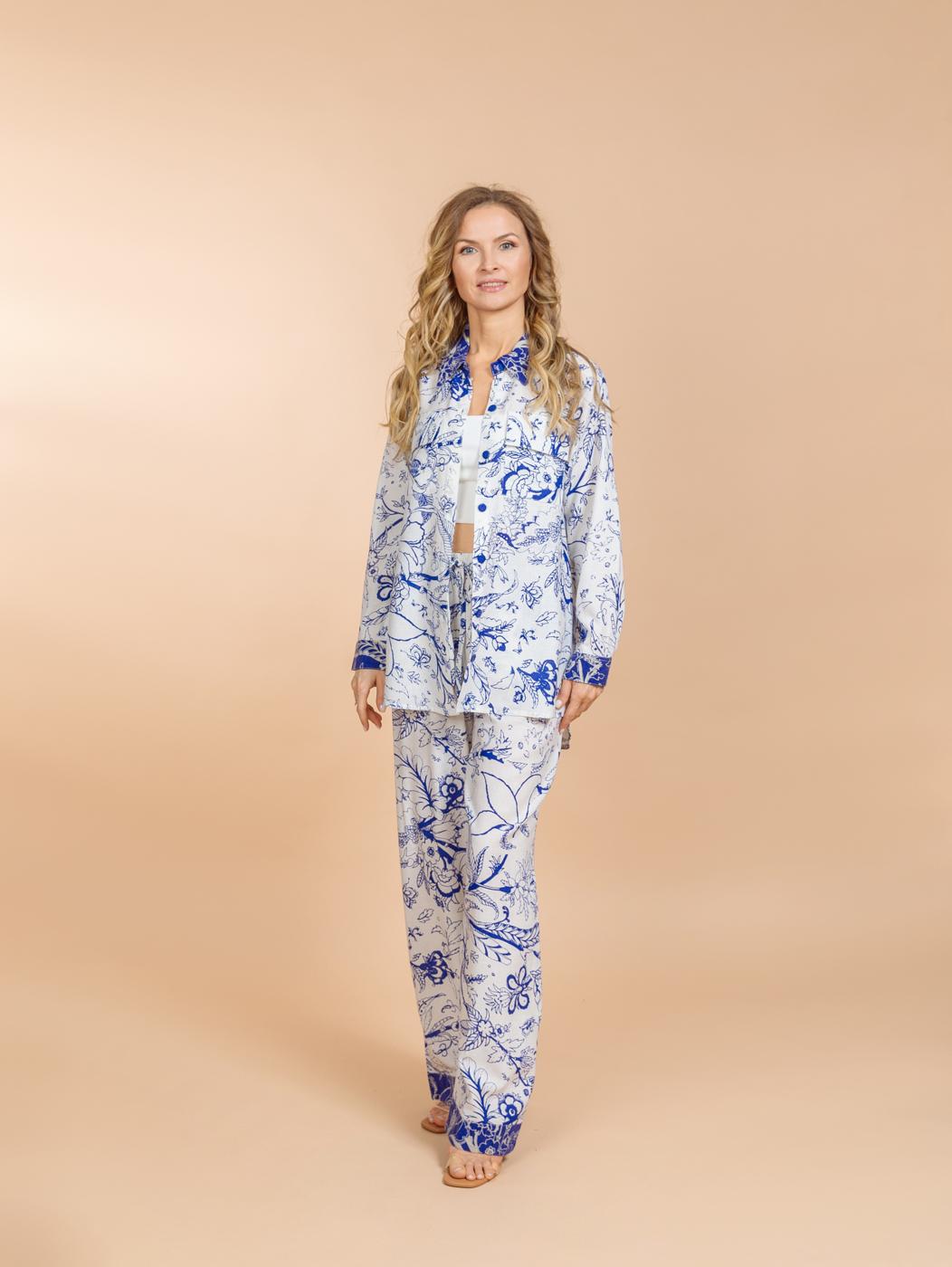 Брючный костюм (вискоза,лен)