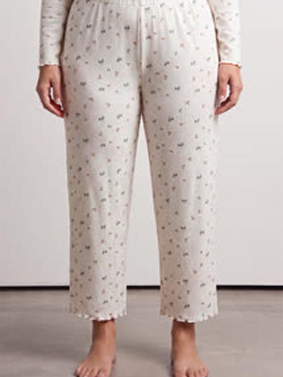 Пижама женская "Yellow Flowers Plus Size"