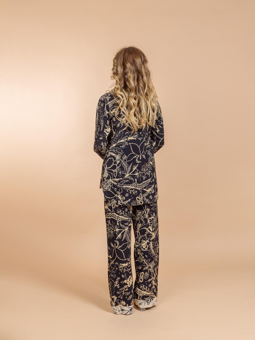 Брючный костюм (вискоза,лен)