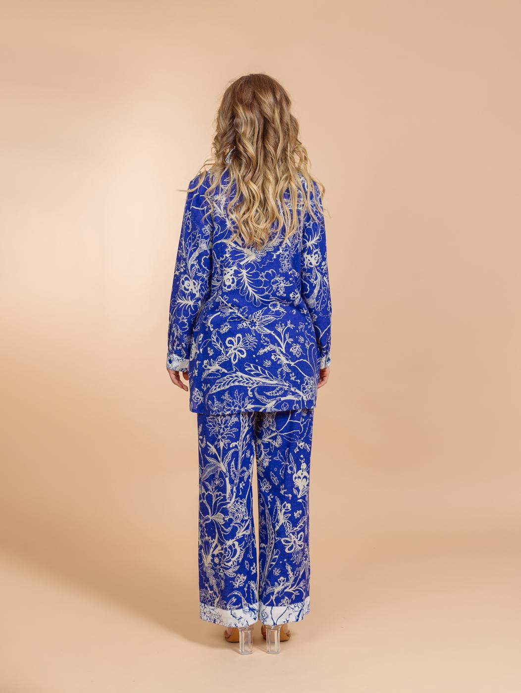 Брючный костюм (вискоза,лен)