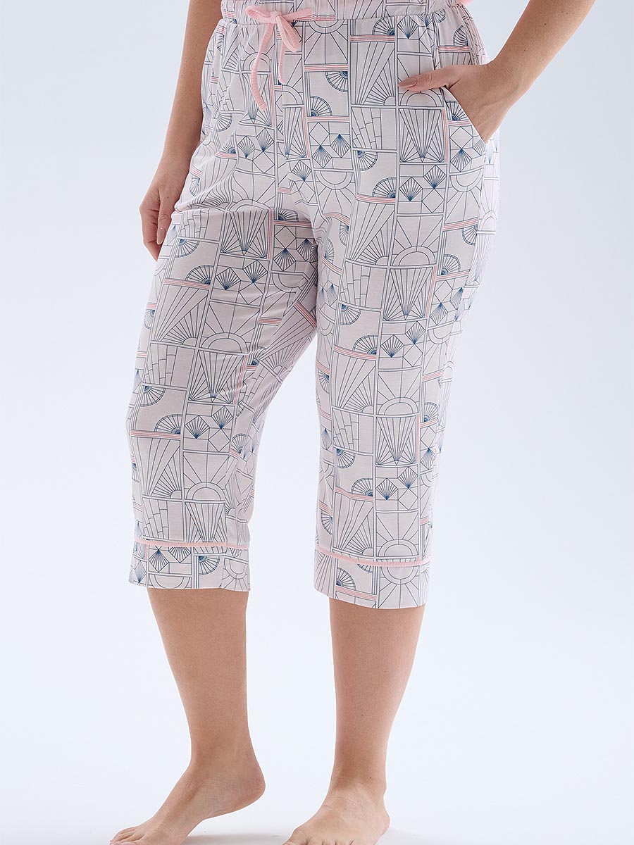 Пижама женская "Çini Desen Viscose Plus Size"