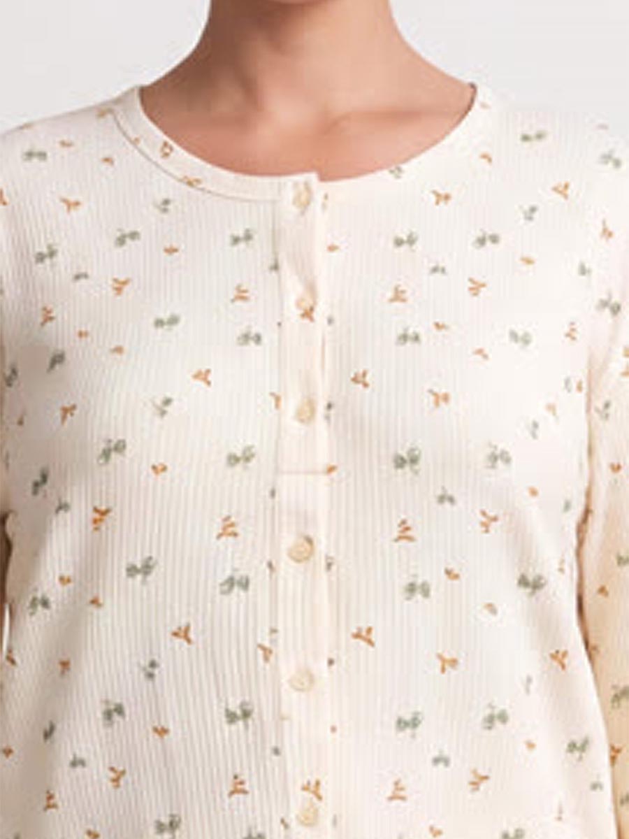 Пижама женская "Yellow Flowers Plus Size"