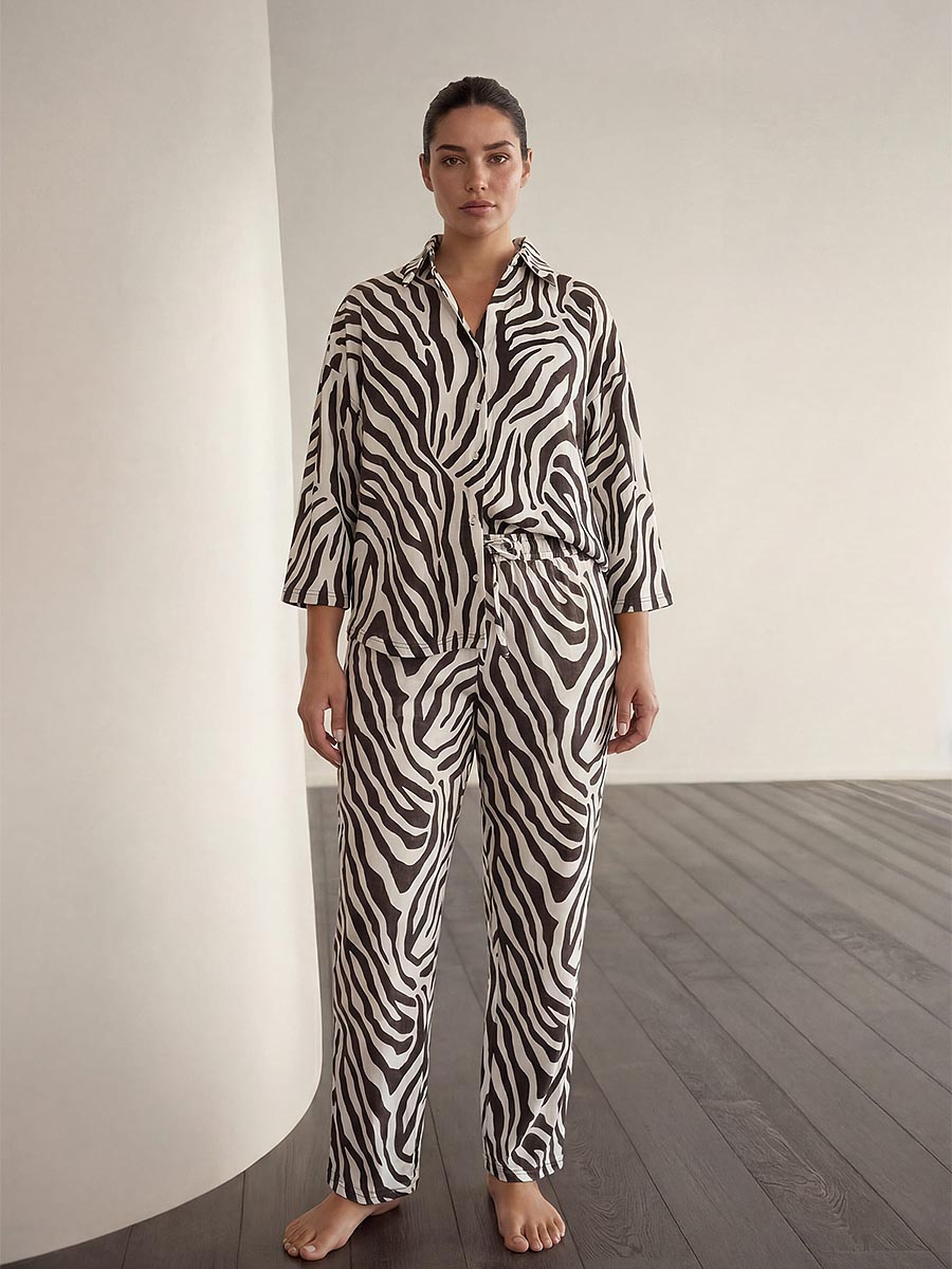 Пижама женская "Zebra Plus Size"
