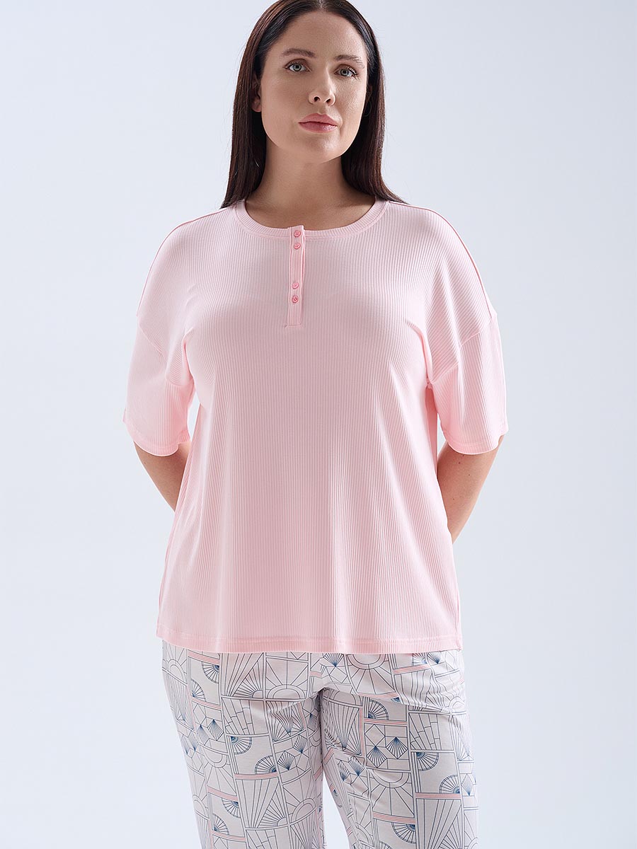 Пижама женская "Çini Desen Viscose Plus Size"