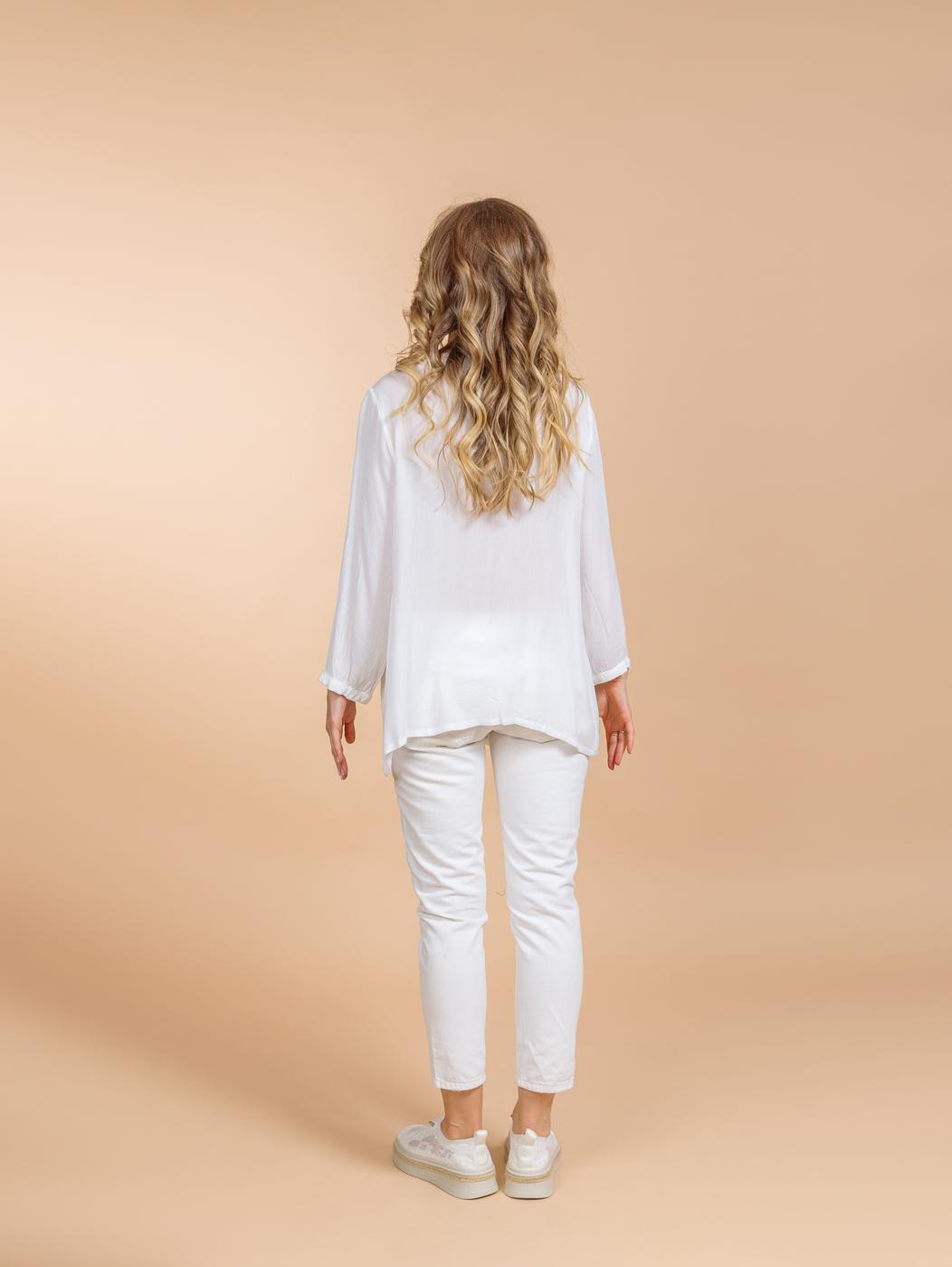 Блузка (хлопок) с вышивкой