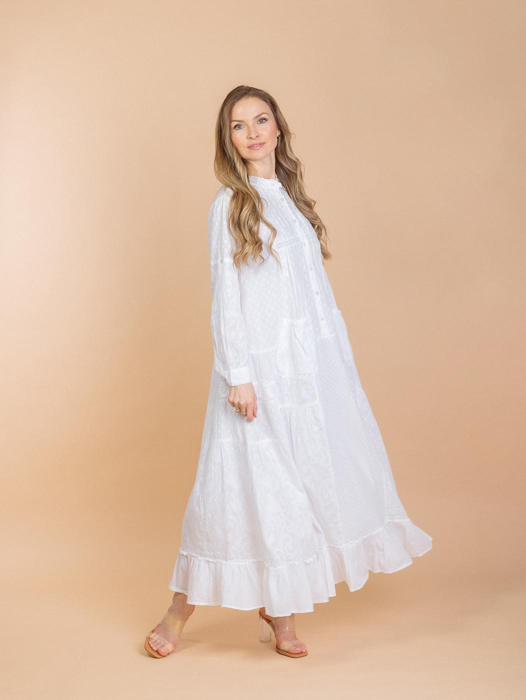 Платье (хлопок) с вышивкой