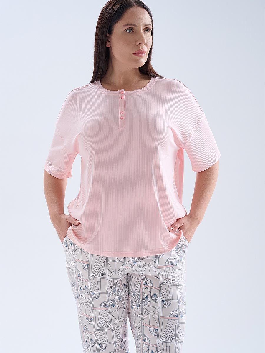 Пижама женская "Çini Desen Viscose Plus Size"