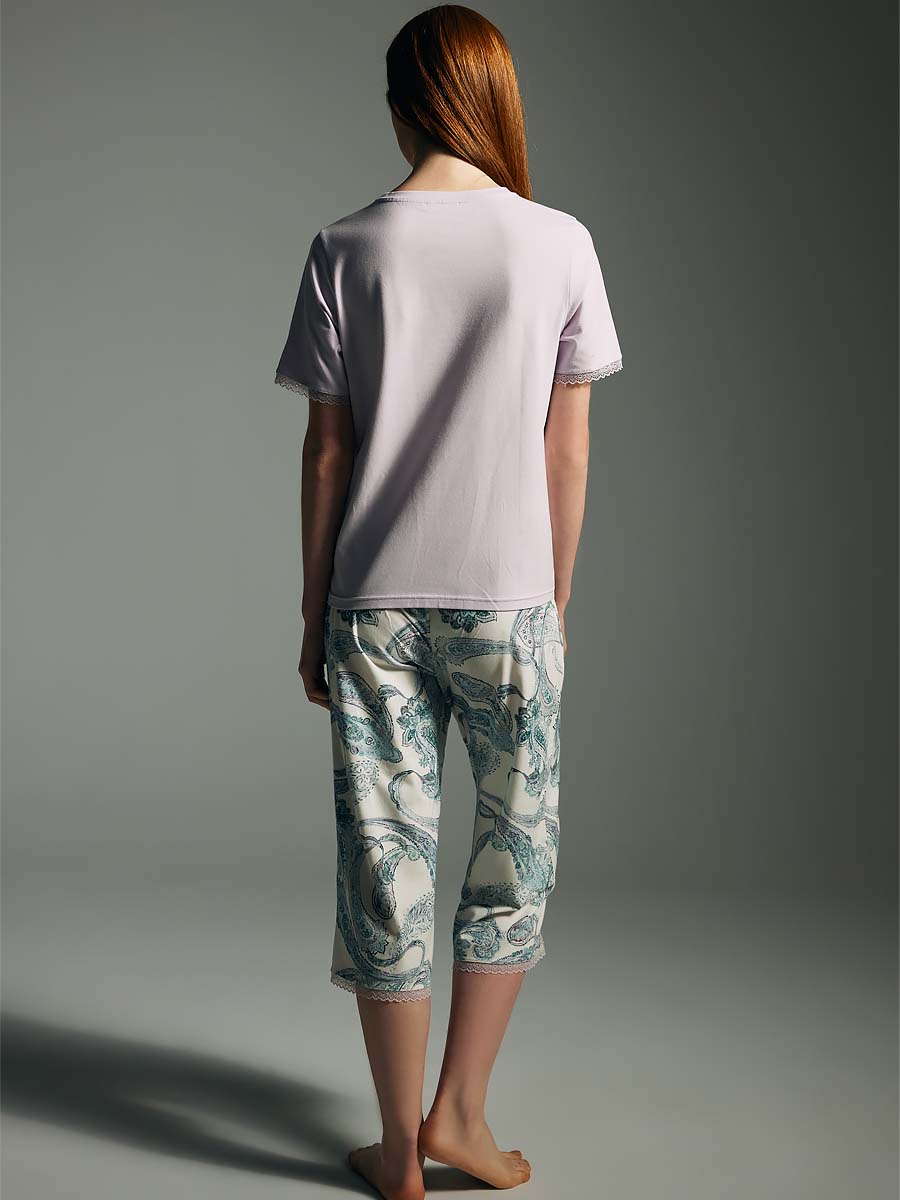 Пижама женская "Blue Ethnic"