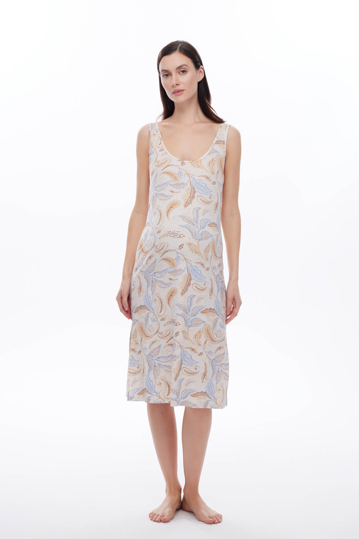 Женская сорочка "Blue Paisley"