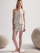 Пижама женская "Beige Flower Viscose" Пижама женская "Beige Flower Viscose"