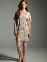 Женская сорочка "Brown Leaf Viscose"